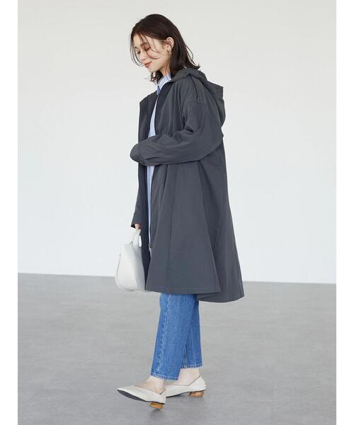 Green　Parks（グリーンパークス）の「【花粉防止】 Aラインコート（その他アウター・レディース・サックスブルー/ダークグレー・FREE）」の3枚目の写真