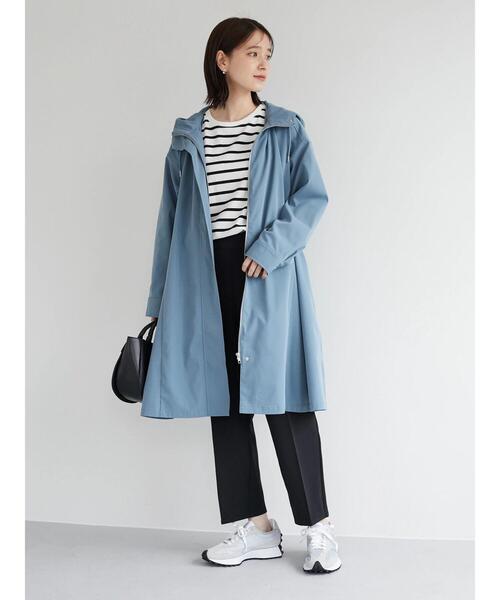 Green　Parks（グリーンパークス）の「【花粉防止】 Aラインコート（その他アウター・レディース・サックスブルー/ダークグレー・FREE）」の14枚目の写真