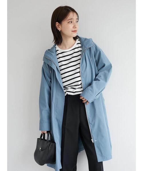 Green　Parks（グリーンパークス）の「【花粉防止】 Aラインコート（その他アウター・レディース・サックスブルー/ダークグレー・FREE）」の16枚目の写真