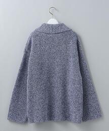 6（ロク）の「＜6(ROKU)＞COTON MOKU HALF ZIP KNIT 2/ニット（ニット