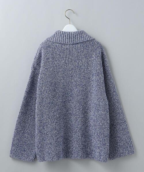 6（ロク）の「＜6(ROKU)＞COTON MOKU HALF ZIP KNIT 2/ニット（ニット