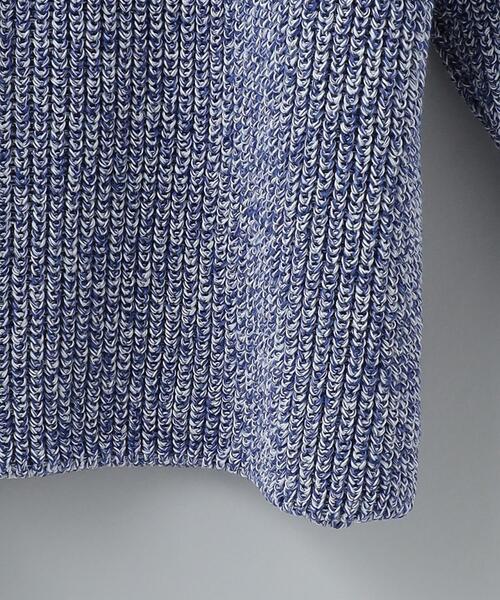 6（ロク）の「＜6(ROKU)＞COTON MOKU HALF ZIP KNIT 2/ニット（ニット