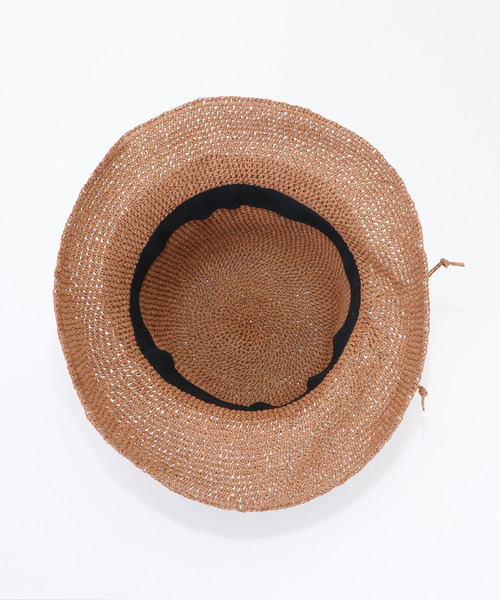 LBC（エルビーシー）の「こま編みペーパーキャペリンハット（ハット・レディース・オフホワイト/ブルー/ライトブラウン・FREE）」の13枚目の写真