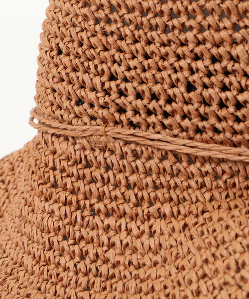 LBC（エルビーシー）の「こま編みペーパーキャペリンハット（ハット・レディース・オフホワイト/ブルー/ライトブラウン・FREE）」の12枚目の写真
