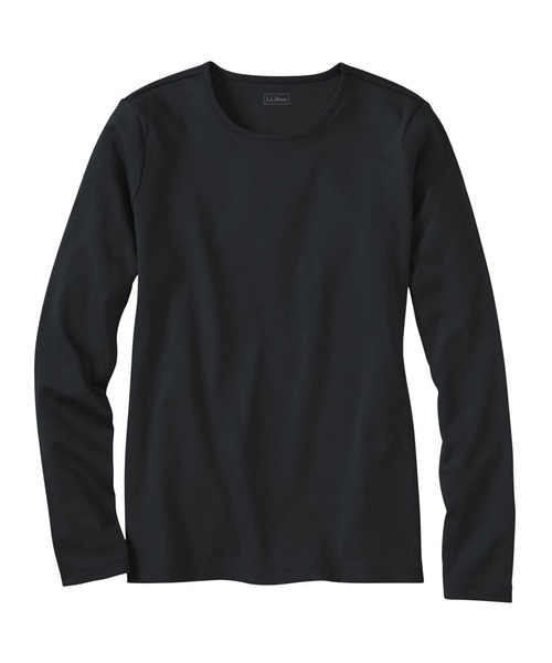 L.L.Bean(エルエルビーン)の「ピマ・コットン・ティ、長袖 クルーネック 米国フィット・レギュラー(Tシャツ/カットソー・レディース・ホワイト/ブラック/ミント/ダークネイビー/パープル・SMALL/MEDIUM/LARGE/X-SMALL)」の8枚目の写真