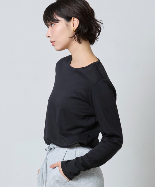 L.L.Bean(エルエルビーン)の「ピマ・コットン・ティ、長袖 クルーネック 米国フィット・レギュラー(Tシャツ/カットソー・レディース・ホワイト/ブラック/ミント/ダークネイビー/パープル・SMALL/MEDIUM/LARGE/X-SMALL)」の17枚目の写真