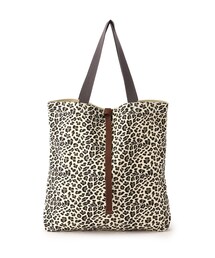 INDIVI | 【A4収納可能/2WAY】バイカラー アニマル柄キャンバストート(トートバッグ)