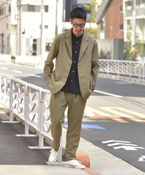 SHIPS(シップス)の「SHIPS:〈遮熱/UVカット/吸水速乾/接触冷感〉SHELTECH(R) イージー テーパードパンツ(スラックス・メンズ・ブラック/オリーブ・SMALL/MEDIUM/LARGE/X-LARGE)」の6枚目の写真