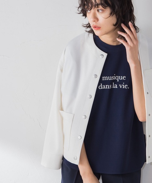 ジョーゼットロゴTシャツ≪洗濯機で洗える≫