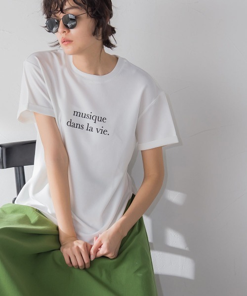 ジョーゼットロゴTシャツ≪洗濯機で洗える≫