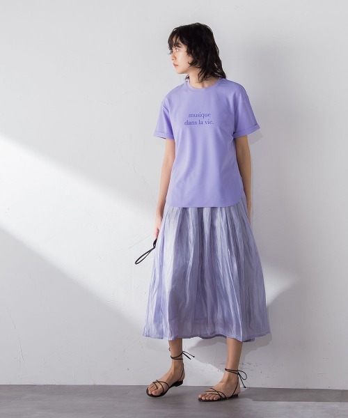 ジョーゼットロゴTシャツ≪洗濯機で洗える≫