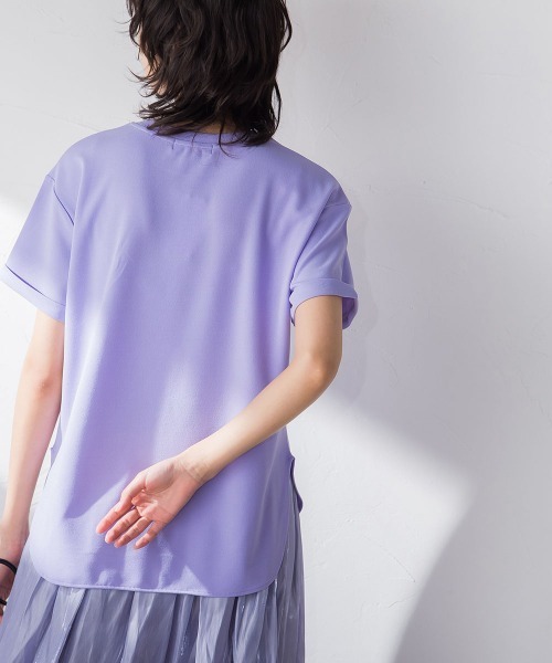 ジョーゼットロゴTシャツ≪洗濯機で洗える≫