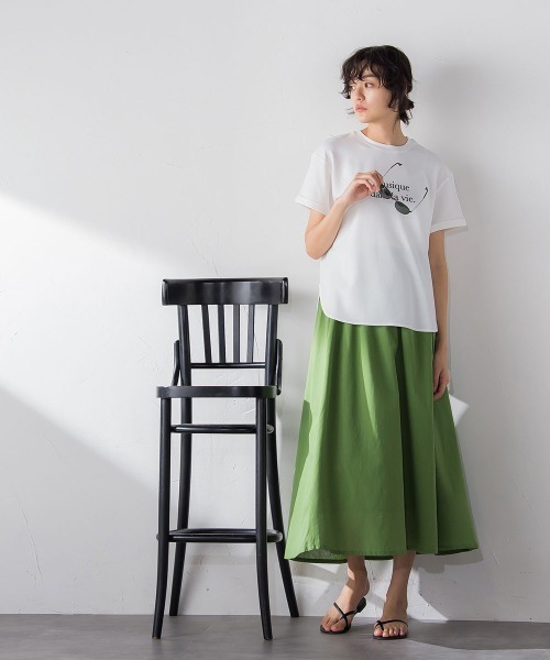 ジョーゼットロゴTシャツ≪洗濯機で洗える≫