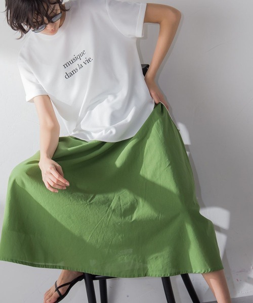 ジョーゼットロゴTシャツ≪洗濯機で洗える≫