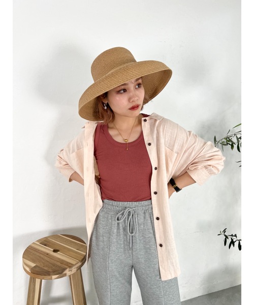 JUMELLE(ジュメロ)の「ライトリネンシャツ(シャツ/ブラウス・レディース・ピンク・FREE)」の13枚目の写真