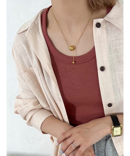 JUMELLE(ジュメロ)の「ライトリネンシャツ(シャツ/ブラウス・レディース・ピンク・FREE)」の18枚目の写真