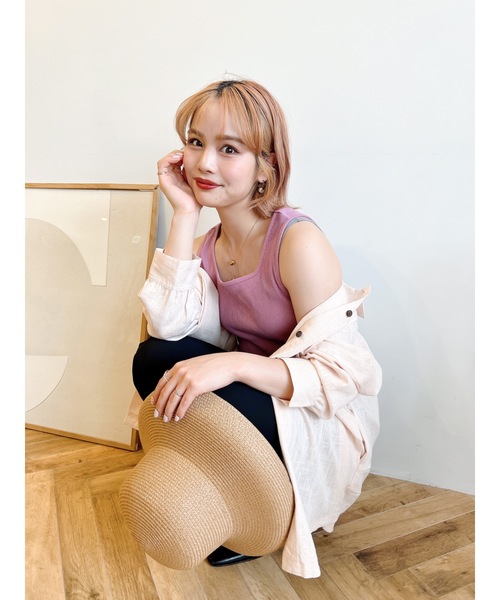 JUMELLE(ジュメロ)の「ライトリネンシャツ(シャツ/ブラウス・レディース・ピンク・FREE)」の6枚目の写真