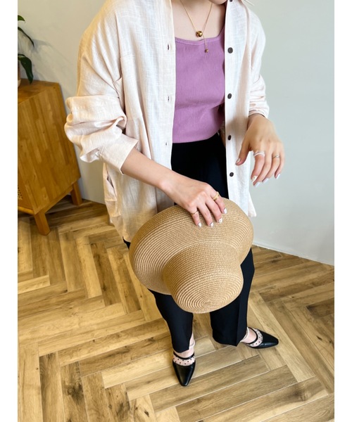 JUMELLE(ジュメロ)の「ライトリネンシャツ(シャツ/ブラウス・レディース・ピンク・FREE)」の20枚目の写真