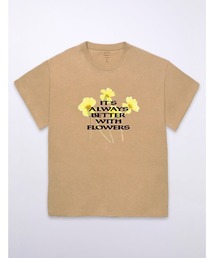 GRAPHIC BIG TEE - BETTER WITH FLOWERS