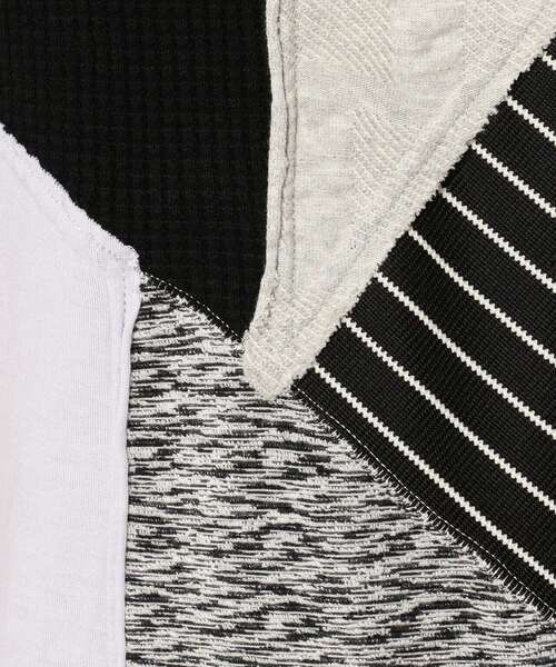 FranCisT_MOR.K.S.（フランシストモークス）の「FranCisT_MOR.K.S./フランシスト モークス/13MIX PACHWORK S/S T（Tシャツ/カットソー・メンズ・ブラック/ホワイト・3/2/4）」の9枚目の写真