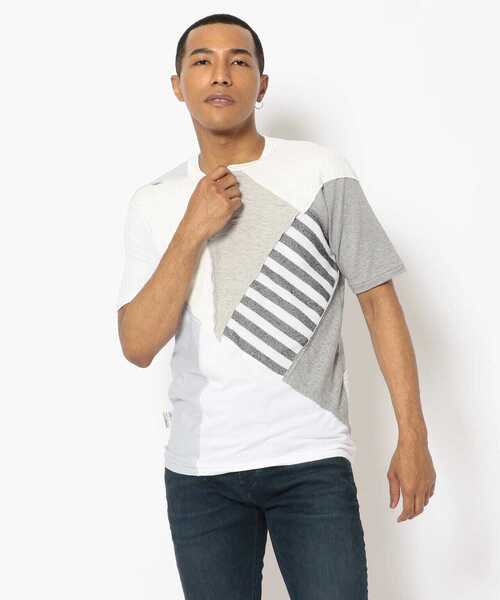 FranCisT_MOR.K.S.（フランシストモークス）の「FranCisT_MOR.K.S./フランシスト モークス/13MIX PACHWORK S/S T（Tシャツ/カットソー・メンズ・ブラック/ホワイト・3/2/4）」の12枚目の写真