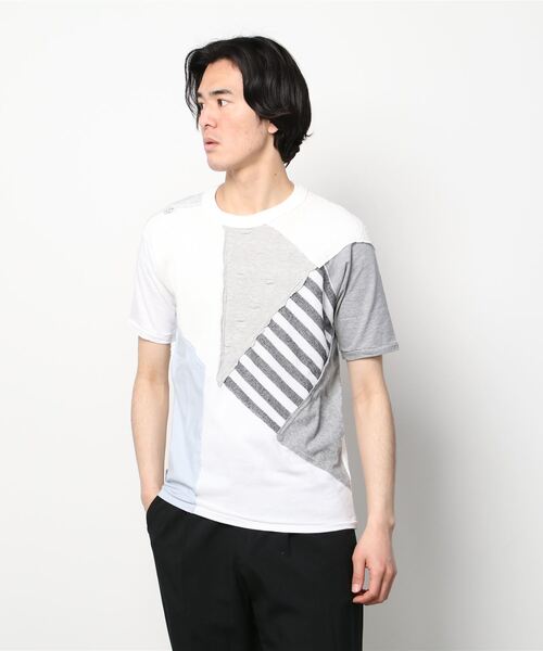 FranCisT_MOR.K.S.（フランシストモークス）の「FranCisT_MOR.K.S./フランシスト モークス/13MIX PACHWORK S/S T（Tシャツ/カットソー・メンズ・ブラック/ホワイト・3/2/4）」の15枚目の写真