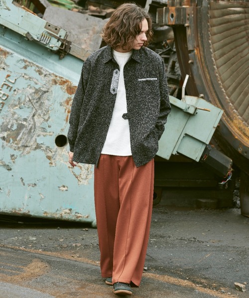 CASPER JOHN（キャスパージョン）の「Tweed retro shirts/ツィードレトロシャツ（シャツ/ブラウス・メンズ・ブラック/グリーン/モカ・SMALL/MEDIUM/LARGE）」の18枚目の写真