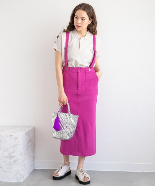 niko and...（ニコアンド）の「ワイドスケーターポロシャツ（ポロシャツ・レディース・ネイビー/クリーム/アイボリー/イエロー/グリーン/ブルー/セージグリーン/ナチュラル・LARGE/MEDIUM）」の9枚目の写真