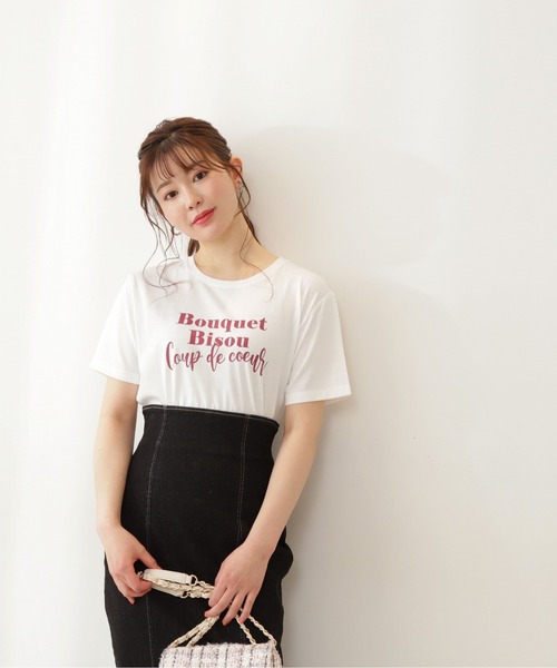 PROPORTION BODY DRESSING(プロポーションボディドレッシング)の「<E>ロゴTシャツ / 1212167401(Tシャツ/カットソー・レディース・ホワイト系その他/ダークグレー/オフホワイト・FREE)」の14枚目の写真