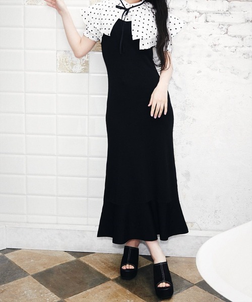 REDYAZEL（レディアゼル）の「配色ステッチスエードミュールサンダル（サンダル・レディース・ベージュ/グリーン/ブラック・SMALL/MEDIUM/LARGE）」の4枚目の写真