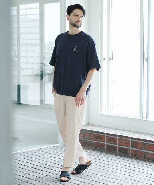 BAYFLOW(ベイフロー)の「【UMW】ハーフスリーブスウェット(Tシャツ/カットソー・メンズ・ホワイト/ライトグリーン/ネイビー・MEDIUM/LARGE)」の17枚目の写真