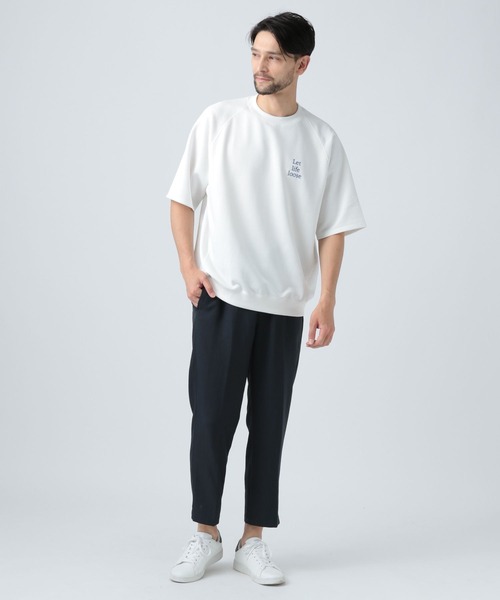 BAYFLOW(ベイフロー)の「【UMW】ハーフスリーブスウェット(Tシャツ/カットソー・メンズ・ホワイト/ライトグリーン/ネイビー・MEDIUM/LARGE)」の14枚目の写真