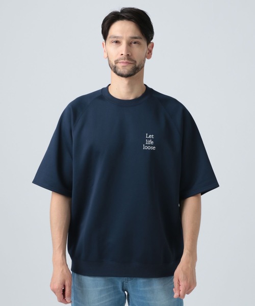 BAYFLOW(ベイフロー)の「【UMW】ハーフスリーブスウェット(Tシャツ/カットソー・メンズ・ホワイト/ライトグリーン/ネイビー・MEDIUM/LARGE)」の9枚目の写真