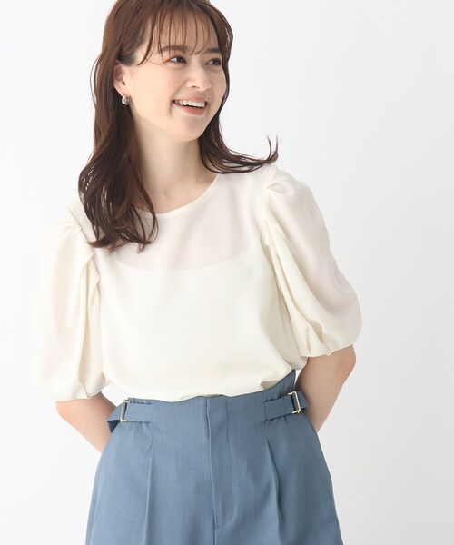 index（インデックス）の「◆フルーツプリントアソートブラウス【WEB限定カラー・サイズ】（シャツ/ブラウス・レディース・ネイビー系/ホワイト系3/ホワイト系/ピンク系その他2・38/42/36/40）」の2枚目の写真