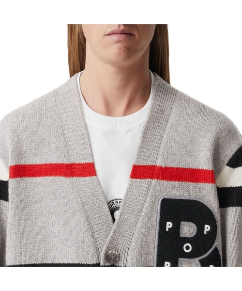 BURBERRY(バーバリー)の「ポップトレーディング ウールカシミア カーディガン(カーディガン/ボレロ・メンズ・グレー・M/L)」の3枚目の写真