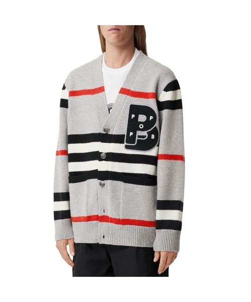 BURBERRY(バーバリー)の「ポップトレーディング ウールカシミア カーディガン(カーディガン/ボレロ・メンズ・グレー・M/L)」の5枚目の写真
