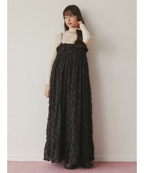 merry jenny（メリージェニー）の「frillリブタートルニット（ニット/セーター・レディース・アイボリー/ブラック/グリーン/ライトブルー/ベージュ・FREE）」の13枚目の写真