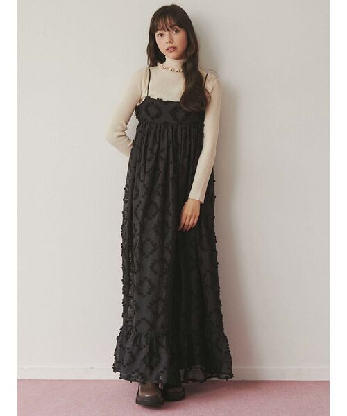 merry jenny（メリージェニー）の「frillリブタートルニット（ニット/セーター・レディース・アイボリー/ブラック/グリーン/ライトブルー/ベージュ・FREE）」の15枚目の写真