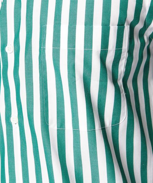 UNITED ARROWS(ユナイテッドアローズ)の「<BOW&ARROWS(ボウ アンド アローズ)> ワイドストライプ シャツ◆(シャツ/ブラウス・メンズ・ブラック/ケリー/ネイビー・X-SMALL/LARGE/MEDIUM/SMALL)」の12枚目の写真