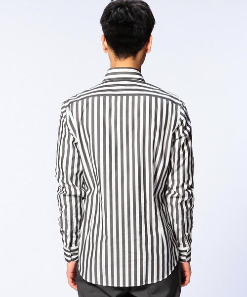 UNITED ARROWS(ユナイテッドアローズ)の「<BOW&ARROWS(ボウ アンド アローズ)> ワイドストライプ シャツ◆(シャツ/ブラウス・メンズ・ブラック/ケリー/ネイビー・X-SMALL/LARGE/MEDIUM/SMALL)」の14枚目の写真