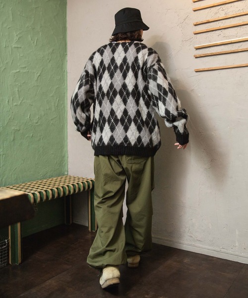 WEGO(ウィゴー)の「WEGO/モヘアライク総柄BIGカーディガン(カーディガン/ボレロ・レディース・その他1/その他2/その他3/その他4/その他5/その他6・MEDIUM/LARGE)」の16枚目の写真