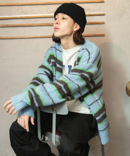 WEGO(ウィゴー)の「WEGO/モヘアライク総柄BIGカーディガン(カーディガン/ボレロ・レディース・その他1/その他2/その他3/その他4/その他5/その他6・MEDIUM/LARGE)」の8枚目の写真