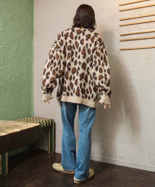 WEGO(ウィゴー)の「WEGO/モヘアライク総柄BIGカーディガン(カーディガン/ボレロ・レディース・その他1/その他2/その他3/その他4/その他5/その他6・MEDIUM/LARGE)」の10枚目の写真