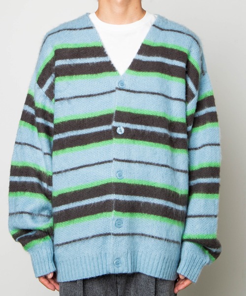 WEGO/モヘアライク総柄BIGカーディガン（カーディガン/ボレロ）｜WEGO