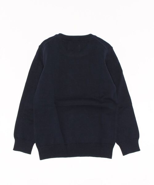 ARCH & LINE（アーチアンドライン）の「コットンニット クルーネックプルオーバー 12G COTTON KNIT C/N PO（ニット/セーター・キッズ・ネイビー/レッド・M/L/XL/S）」の12枚目の写真