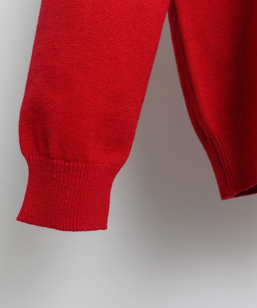 ARCH & LINE（アーチアンドライン）の「コットンニット クルーネックプルオーバー 12G COTTON KNIT C/N PO（ニット/セーター・キッズ・ネイビー/レッド・M/L/XL/S）」の9枚目の写真