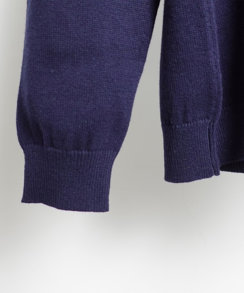 ARCH & LINE（アーチアンドライン）の「コットンニット クルーネックプルオーバー 12G COTTON KNIT C/N PO（ニット/セーター・キッズ・ネイビー/レッド・M/L/XL/S）」の10枚目の写真