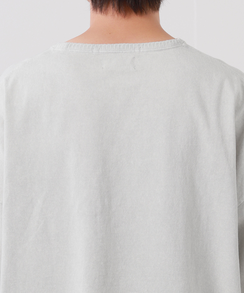 JOURNAL STANDARD J.S HOMESTEAD(ジャーナルスタンダードホームステッド)の「【J.S Homestead】OVER LARGE PONCHO S/S / オーバー ラージ ポンチョ Tシャツ(Tシャツ/カットソー・メンズ・イエロー/グレー/グリーン/パープル・FREE)」の10枚目の写真