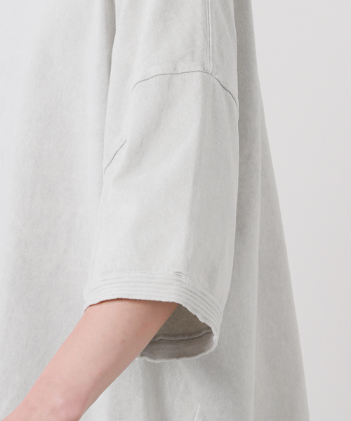 JOURNAL STANDARD J.S HOMESTEAD(ジャーナルスタンダードホームステッド)の「【J.S Homestead】OVER LARGE PONCHO S/S / オーバー ラージ ポンチョ Tシャツ(Tシャツ/カットソー・メンズ・イエロー/グレー/グリーン/パープル・FREE)」の12枚目の写真