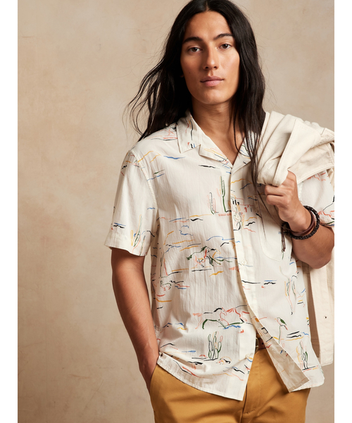 Banana Republic(バナナリパブリック)の「リラックス リゾート シャツ(シャツ/ブラウス・メンズ・カーキ/ホワイト系その他・S/M/L/XL)」の2枚目の写真